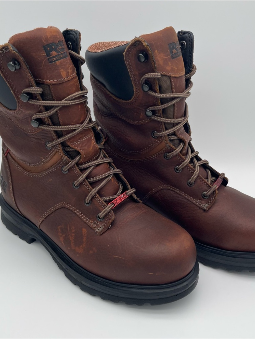 Timberland Pro Series Womens Work Boots Leather Safety Toe Insulated Size 8W